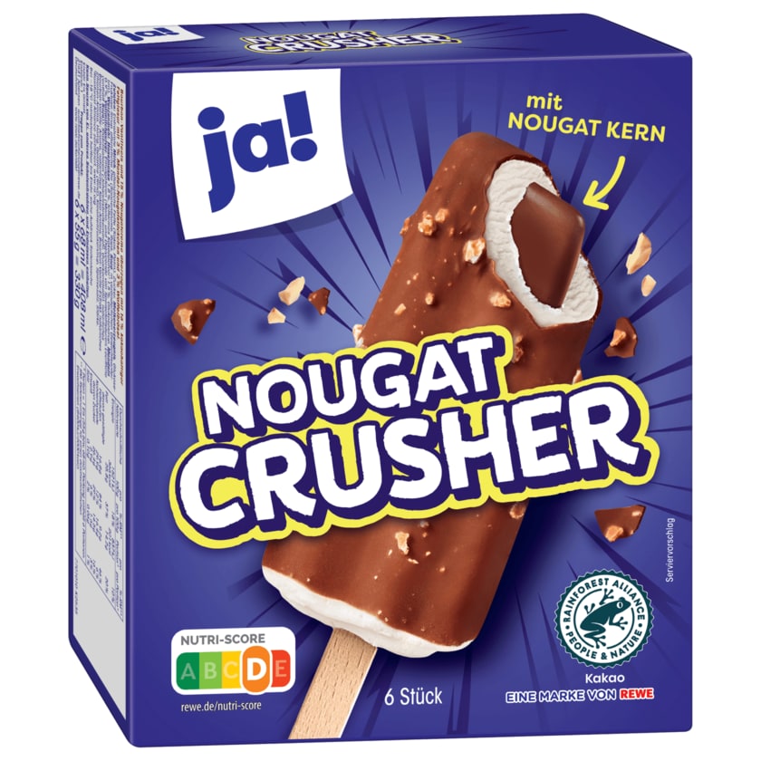 ja! Nougat Crusher Eis 6 Stück 68ml